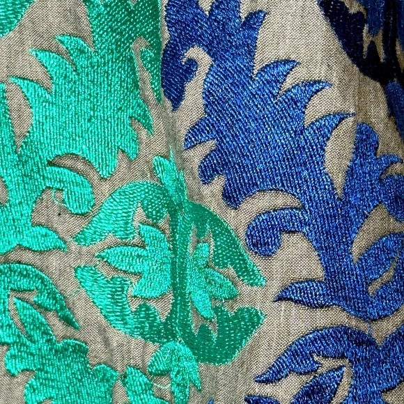 Gorgeous Embroidered Indian Kurta Women's Sz 40 PTP 20" Heavier Weight Tunic - Picture 5 of 8